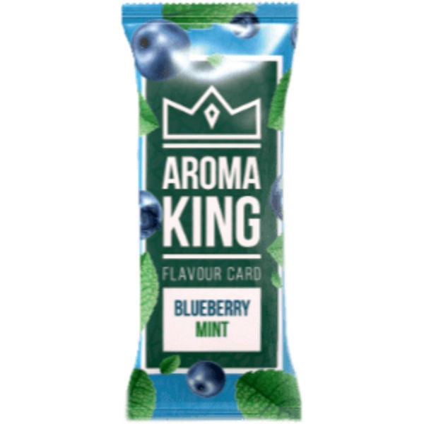 5x Aromakarte BLUEBERRY MINT Aroma King Flavor Card Aroma Karten für Tabak 