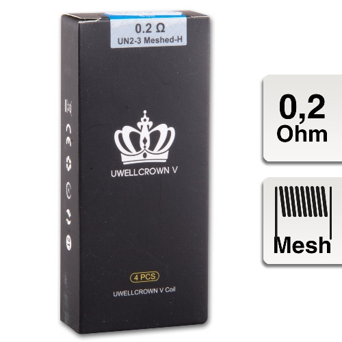 E-Clearomizercoil UWELL Crown 5 0,2 Ohm 4er Packung