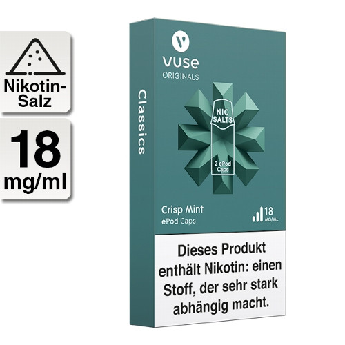 E-Kartusche VUSE ePod Crisp Mint Nic Salts 18mg