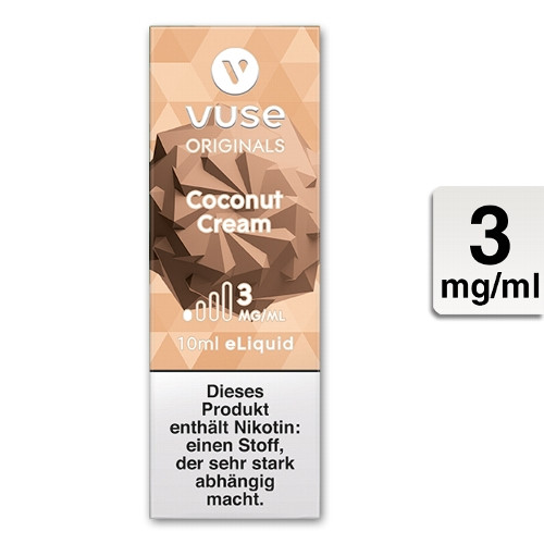 E-Liquid VUSE Bottle Coconut Cream 3mg