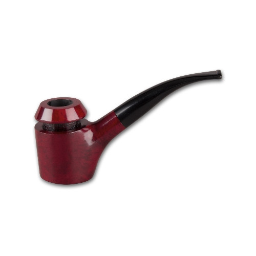 Pfeife Capitello Vesuv bent rot glatt