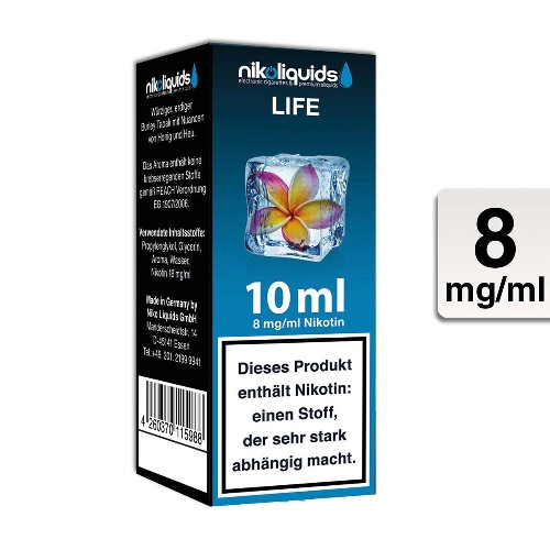 E-Liquid NIKOLIQUIDS Life 8 mg