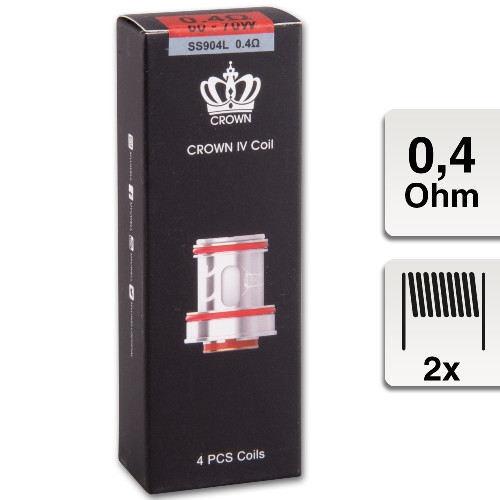 E-Clearomizercoil Uwell Crown 4 0,4 Ohm