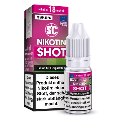 E-Liquid Nikotinshot SC PG30 / VG70 18 mg
