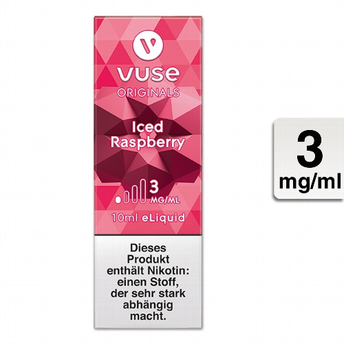 E-Liquid VUSE Bottle Iced Raspberry 3mg