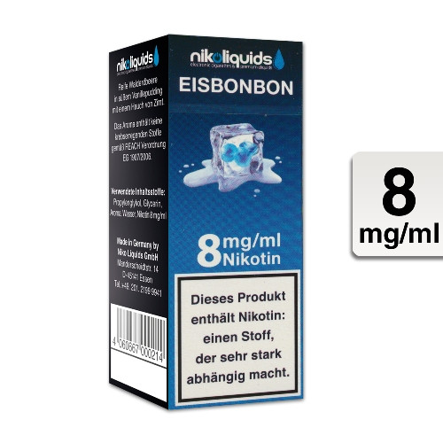 E-Liquid NIKOLIQUIDS Eisbonbon 8 mg