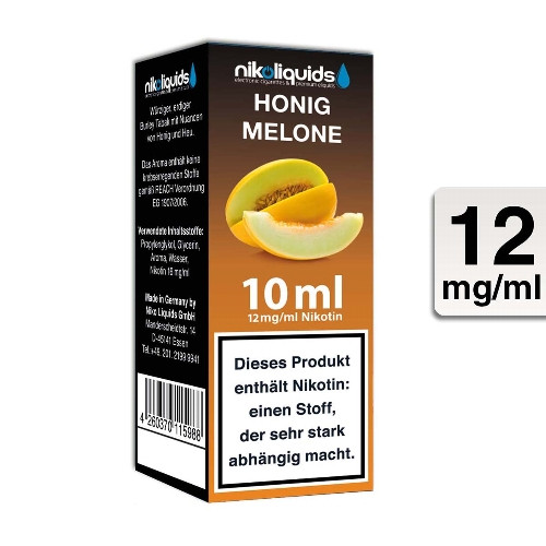 E-Liquid NIKOLIQUIDS Honigmelone 12 mg