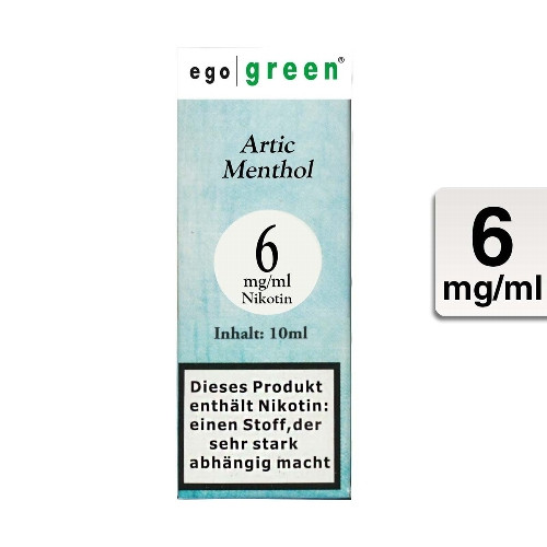 E-Liquid EGO GREEN Artic Menthol 6 mg
