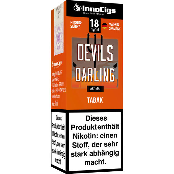 E-Liquid INNOCIGS Devils Darling Tabak Aroma 18 mg