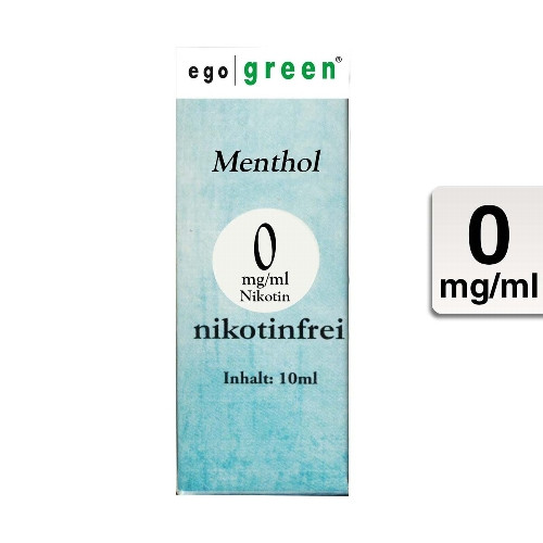 E-Liquid EGO GREEN Menthol 0 mg