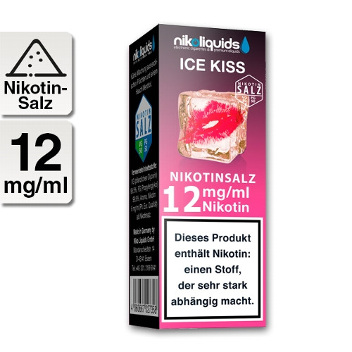 E-Liquid Nikotinsalz NIKOLIUIDS Ice Kiss 12 mg Früchte mit Menthol