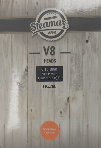 Steamax V8 Heads Quadruple 0,15 Ohm