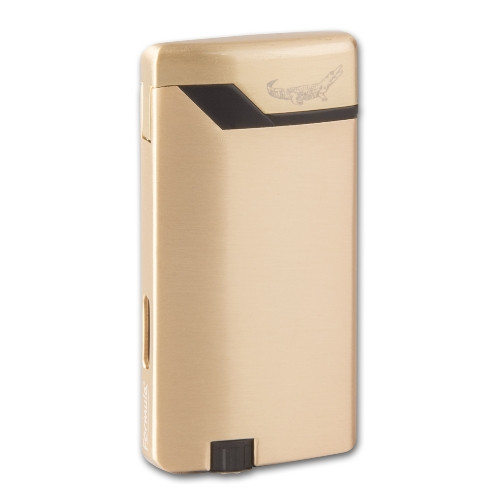 Feuerzeug Flat Flame Formula Crocodile gold