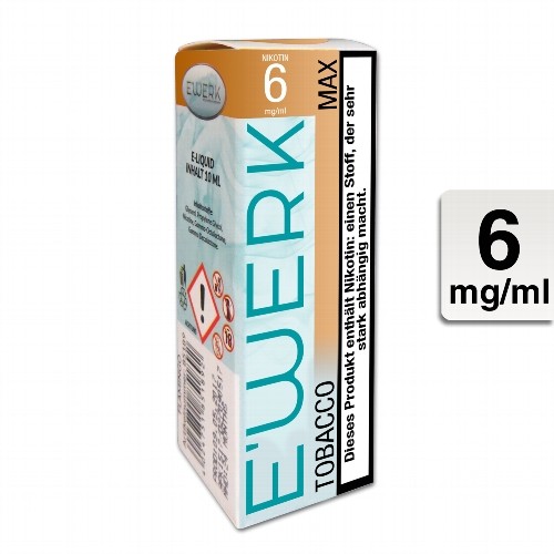 E-Liquid E'WERK Max 6 mg