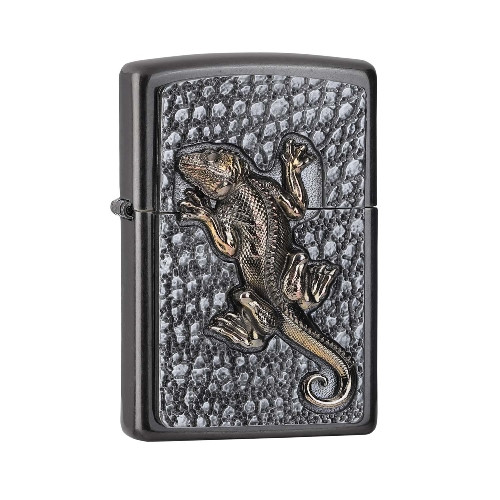 Zippo Gray Dusk Gecko Emblem