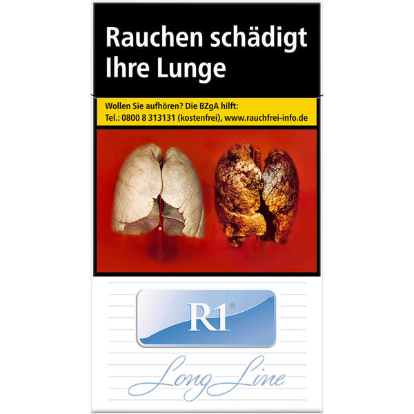 R1 Zigaretten Long Line by Davidoff Original Pack Stange
