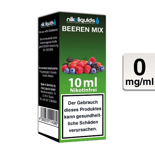 E-Liquid NIKOLIQUIDS Beeren Mix 0 mg