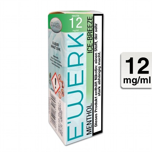 E-Liquid E'WERK Ice Breeze 12 mg Nikotin (Menthol)