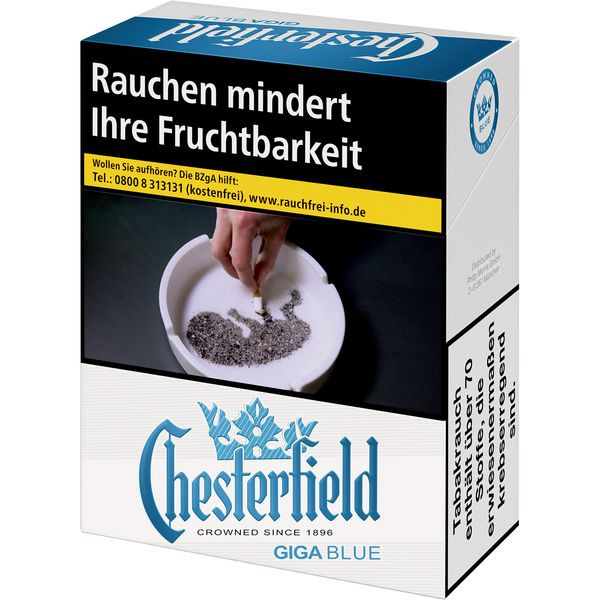 Chesterfield Zigaretten Blue Giga Stange
