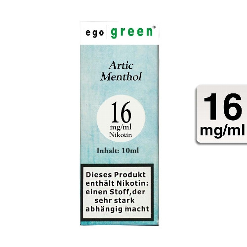 E-Liquid EGO GREEN Artic Menthol 16 mg