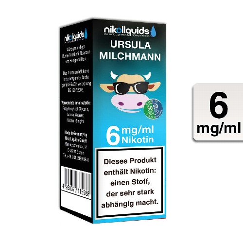 E-Liquid NIKOLIQUIDS Ursula Milchmann 6 mg