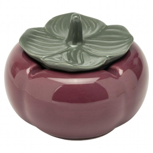 Windaschenbecher Keramik Aubergine mit Deckel