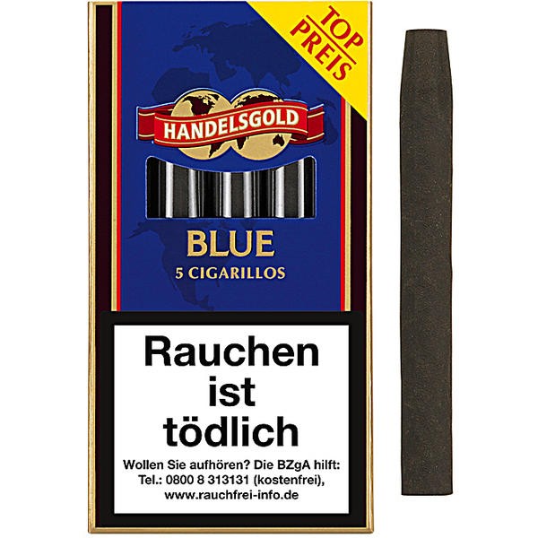 Handelsgold Blue Chocolate Taste Zigarillos 5er Schachtel