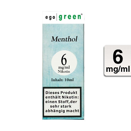 E-Liquid EGO GREEN Menthol 6 mg