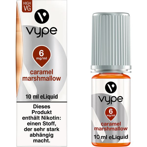 E-Liquid VYPE Bottle Caramel Marshmellow 6 mg