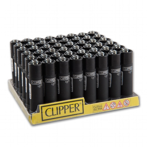 Feuerzeug Clipper Soft Touch & Black Cap Steller