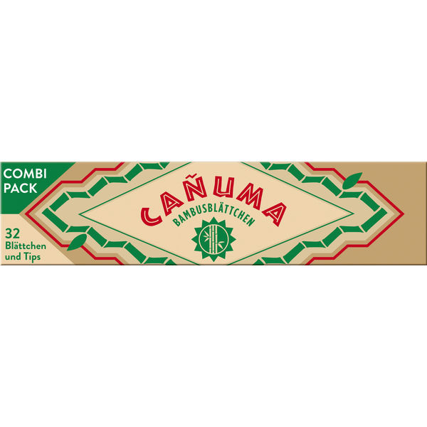CANUMA Bambus King Size Slims Zigarettenpapier + Tips