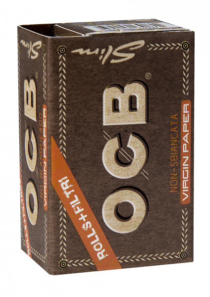 OCB Unbleached Rolls und Tips Virgin Paper