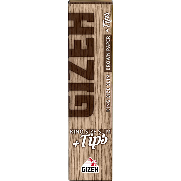 GIZEH Brown King Size Slim + Tips Zigarettenpapier