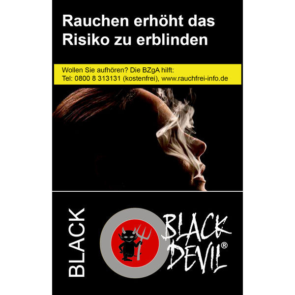 Black Devil Zigaretten Black Original Pack Stange