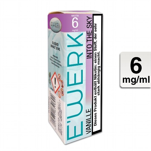 E-Liquid E'WERK Into the Sky 6 mg Nikotin (Vanille)