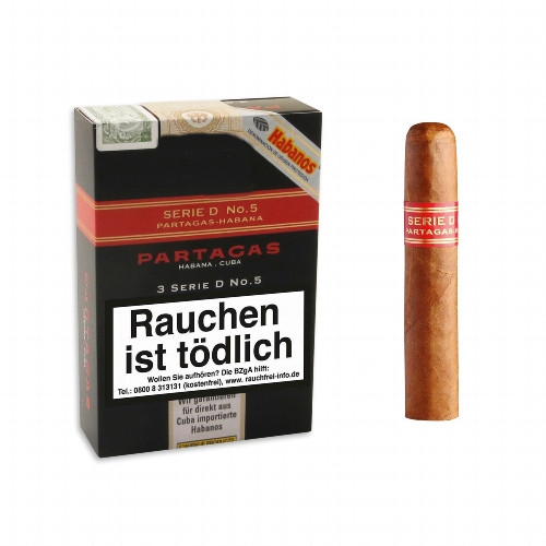 Partagas Serie D No 5 A/T Zigarren 3er Packung