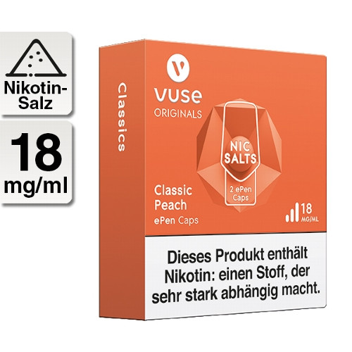 E-Kartusche VUSE ePen Classic Peach Nic Salts 18mg