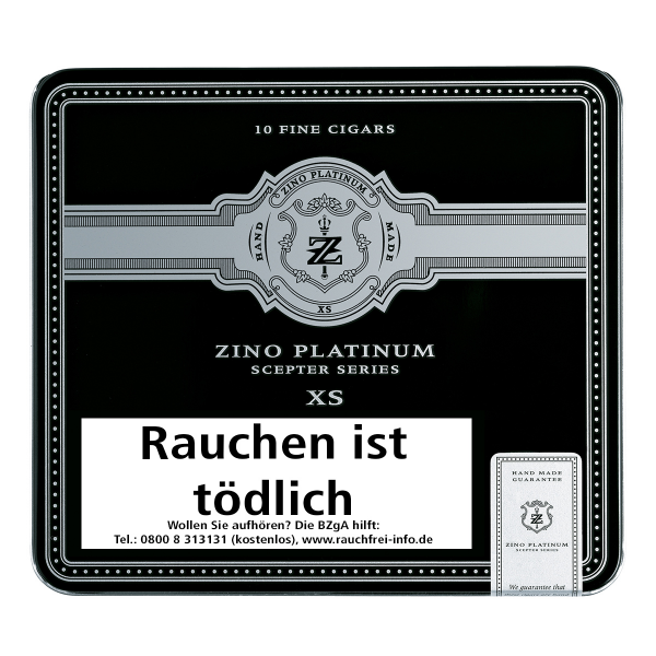 Zino Platinum Scepter Series XS Shortfiller Zigarren 10er Schachtel