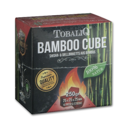 Wasserpfeifenkohle TOBALIQ Bamboo Cube 250g