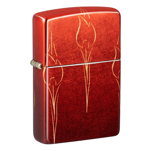 Zippo tumbled messing Ombre Flames