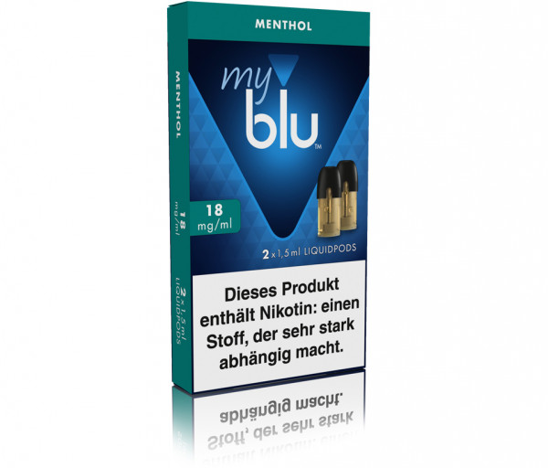 E-Liquidpod My Blu Tabak Menthol 18 mg 2 Stück