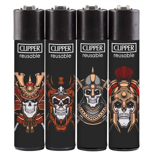 Einwegfeuerzeug Clipper Skulls Steller