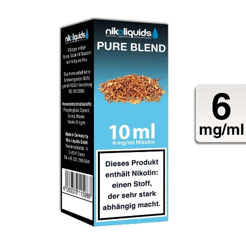 E-Liquid Nikoliquids Pure Blend 6 mg 70 Pg 30 Vg