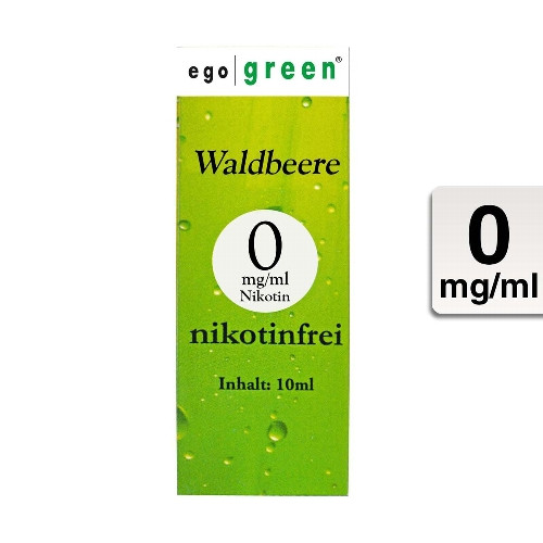 E-Liquid EGO GREEN Waldbeere 0 mg