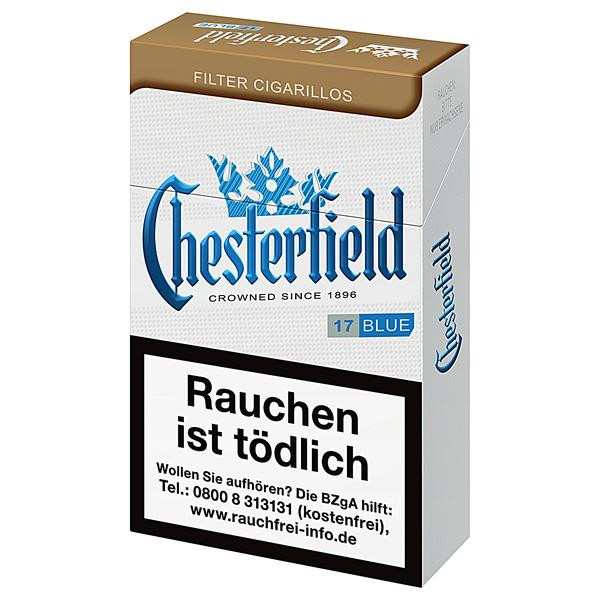 Chesterfield Zigarillos Naturdeckblatt Blue Original Pack