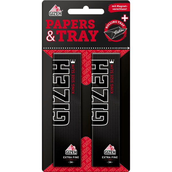 Gizeh Black King Size Slim Blisterkarte