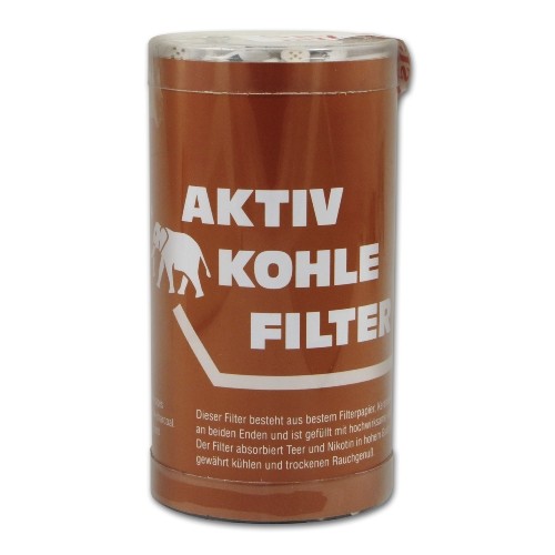 Pfeifenfilter Aktivkohle White Elephant 9mm Dose