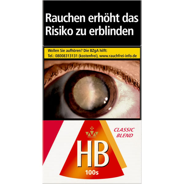 HB Classic Blend 100 Original Pack Zigaretten Einzelpackung