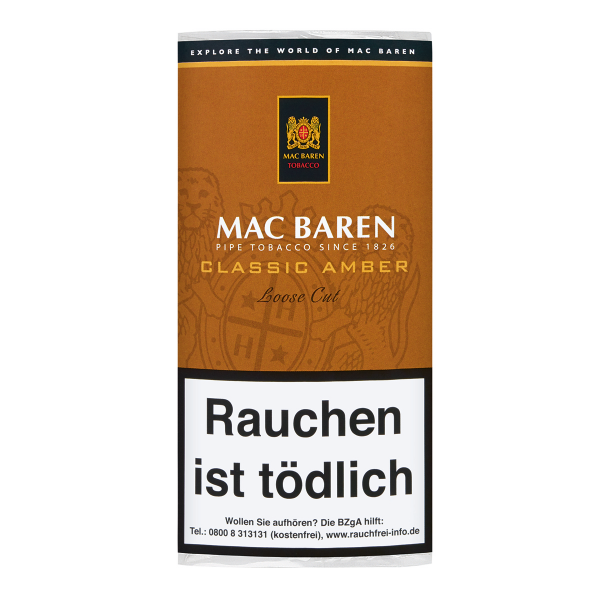 Mac Baren Classic Amber Pfeifentabak 50g Päckchen