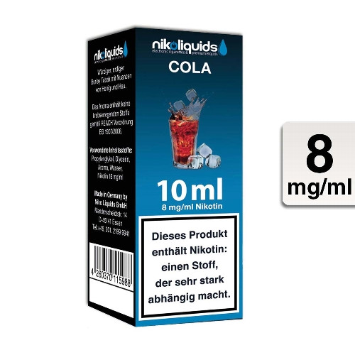 E-Liquid NIKOLIQUIDS Cola 8 mg
